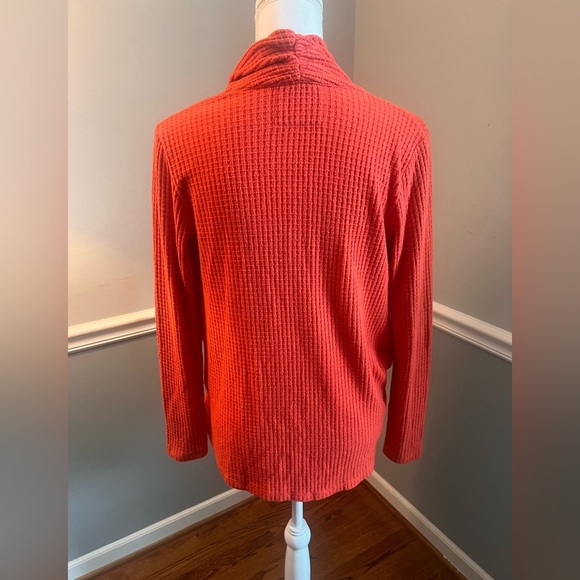 Anthropologie Akemi + Kin Orange Woodruff Waffle Knit Wrap Sweater
Size Small - Picture 5 of 6